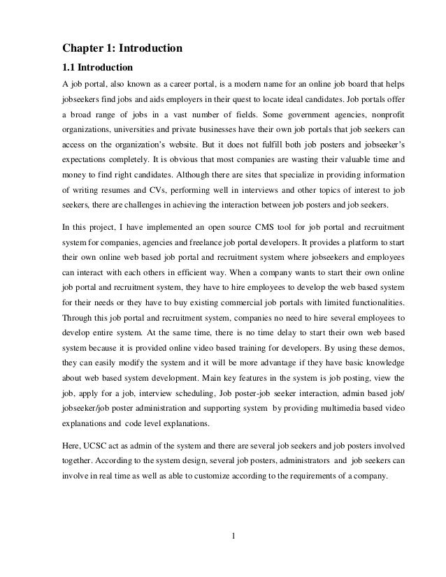 online job application system thesis